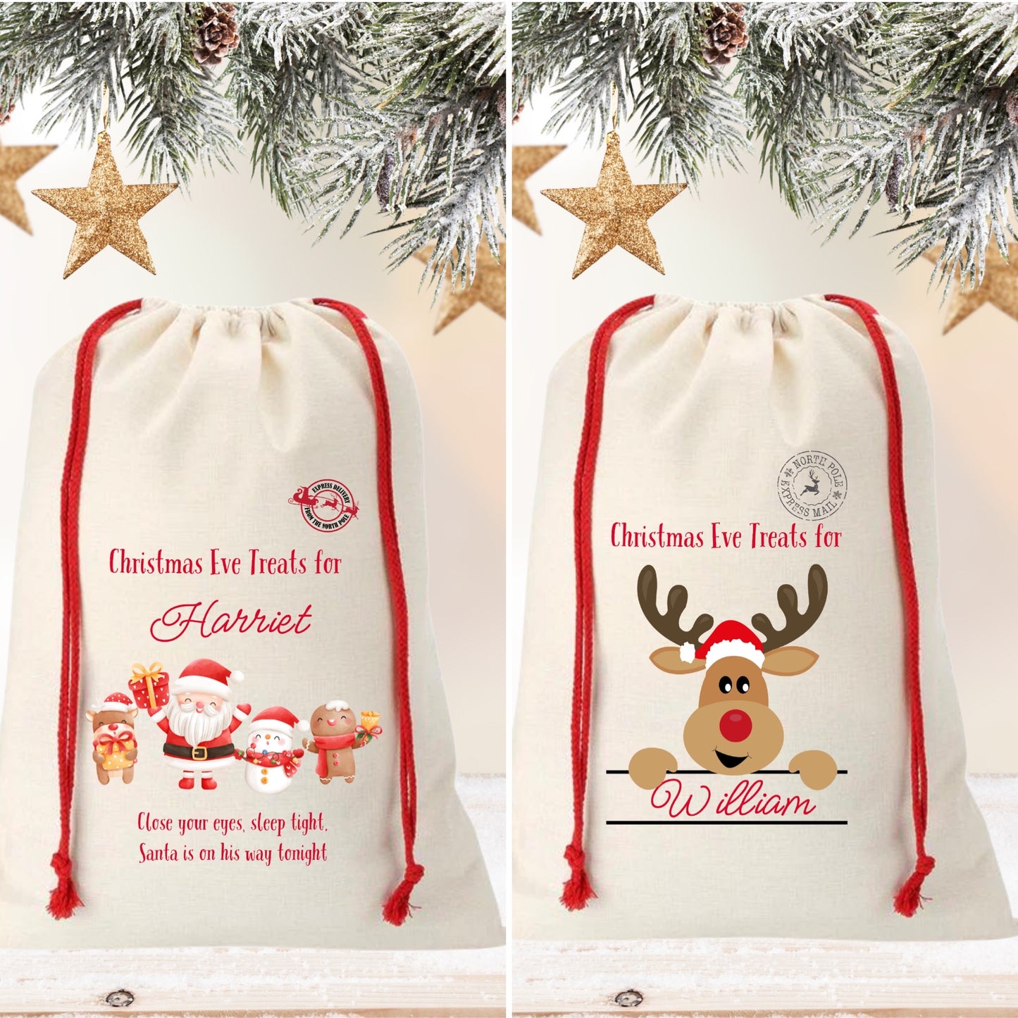 Personalised Christmas Eve Sack